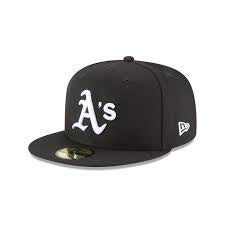 New Era 59FIFTY Oakland Athletics Black & White Fitted Hat – Baseline Sports