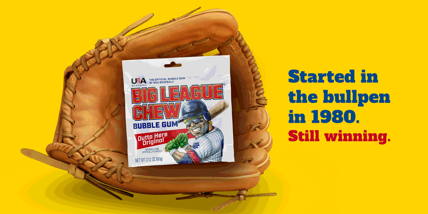 Big League Chew® Shredded Bubble Gum – Classic Baseball Candy in Multiple Flavors