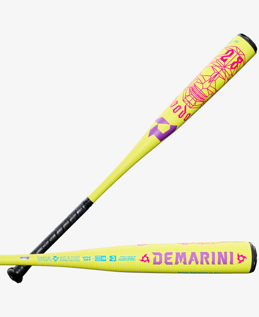 2026 DeMarini Solar Yellow Voodoo® One (-3) BBCOR Baseball Bat