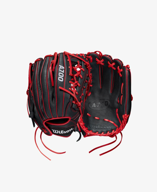 Wilson A700 12.5 Inch LHT Glove (Black/Red)