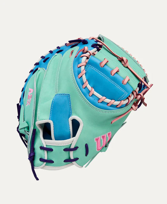 Wilson 2025 Fall A2K 1734 Sea/Sky Blue 34.00" Baseball Catcher's Mitt