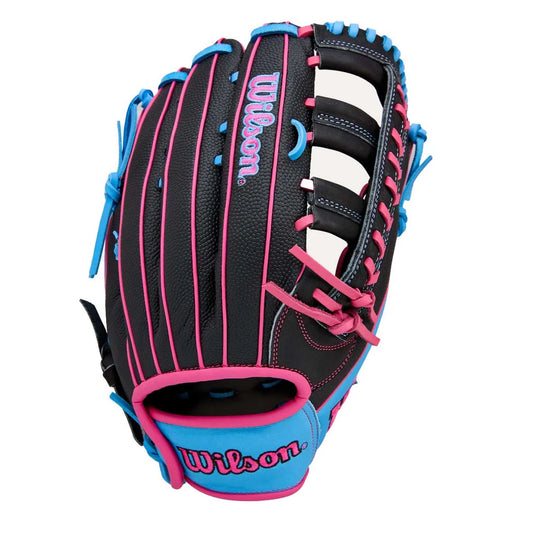 2026 Wilson A1000 1892 Black/Flamingo/Cool Blue 12.25"