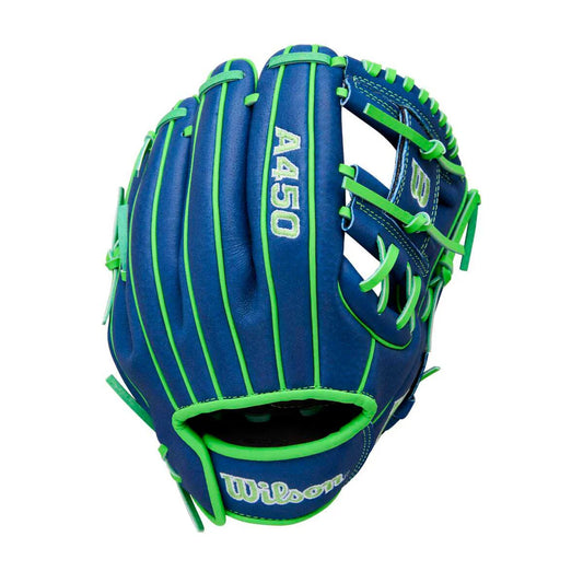 2026 Wilson A450 H-Web Blue/Neon Green/White 10.75"-RHT