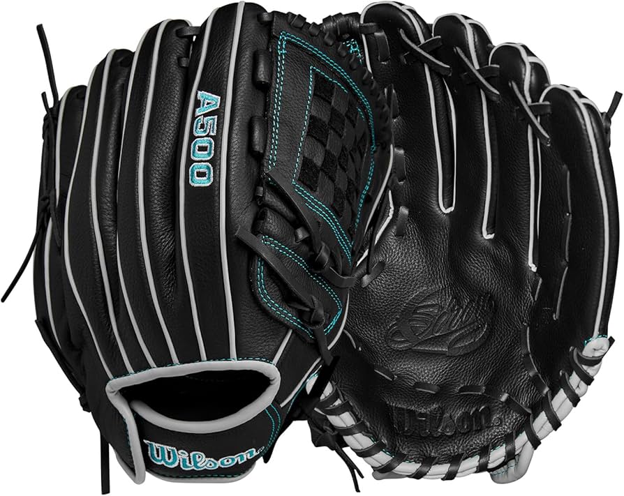 Wilson 2024 A500 Siren Fastpitch Black/Teal 12"