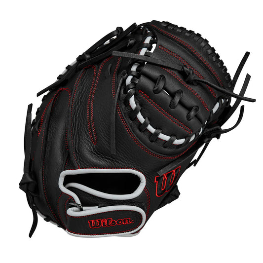 Wilson A700 Catchers Mitt Black/Silver/Red 32.5"-RHT