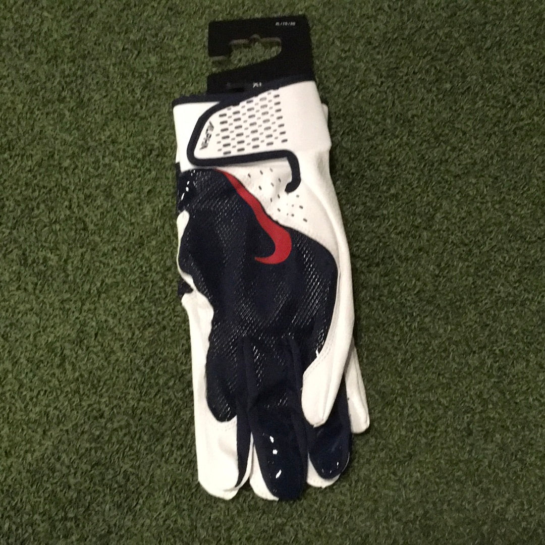 Nike Alpha Baseball Batting Gloves M Navy White Red