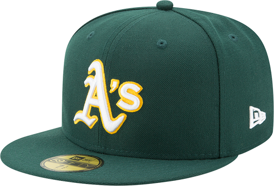 New Era 59/50 Dark Green A's MLB On field hat