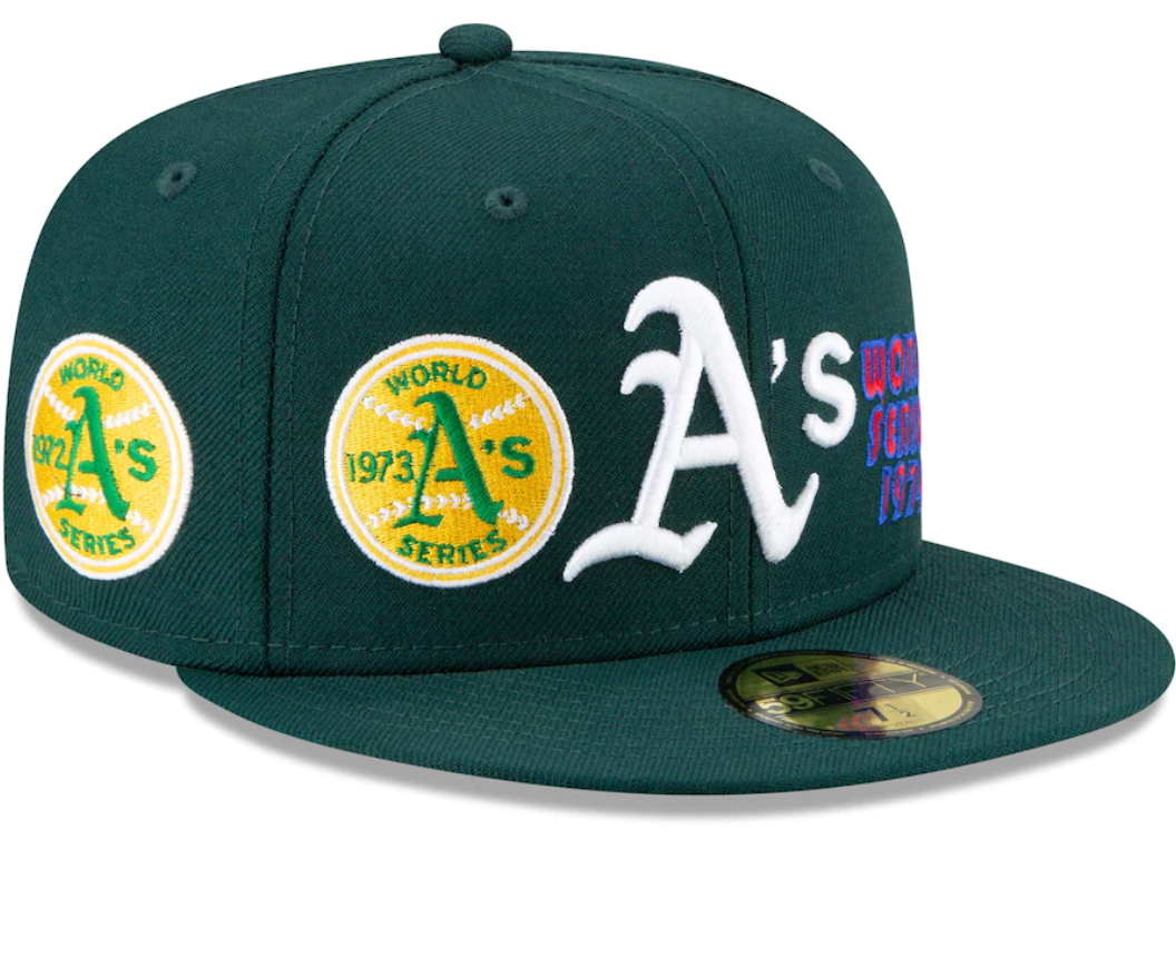 New Era Oakland Athletics World Series Champs Elements 59Fifty Fitted Hat