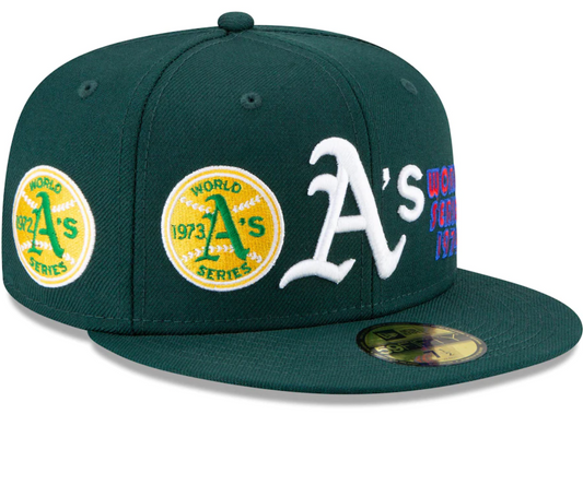 New Era Oakland Athletics World Series Champs Elements 59Fifty Fitted Hat